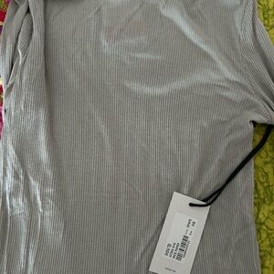 Agolde Ribbed Gray Top